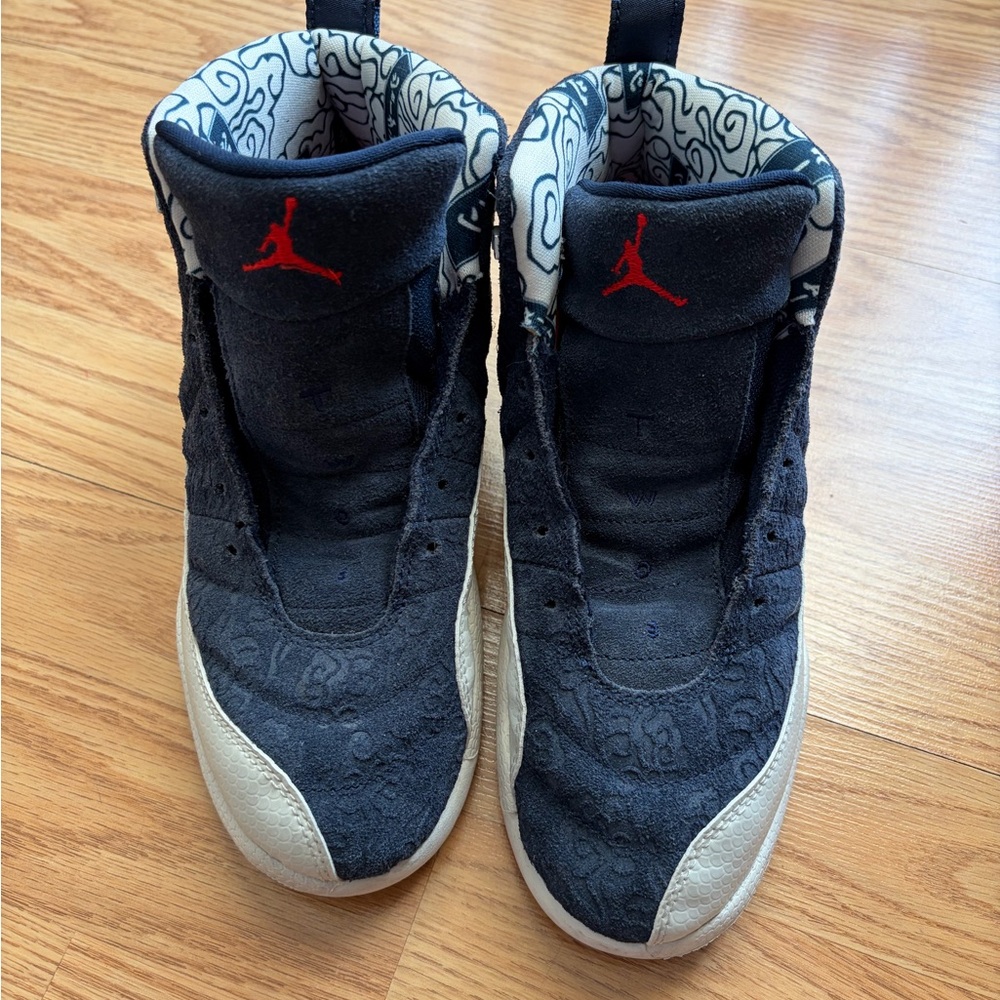 Jordan Sneakers with Red and Black Accents